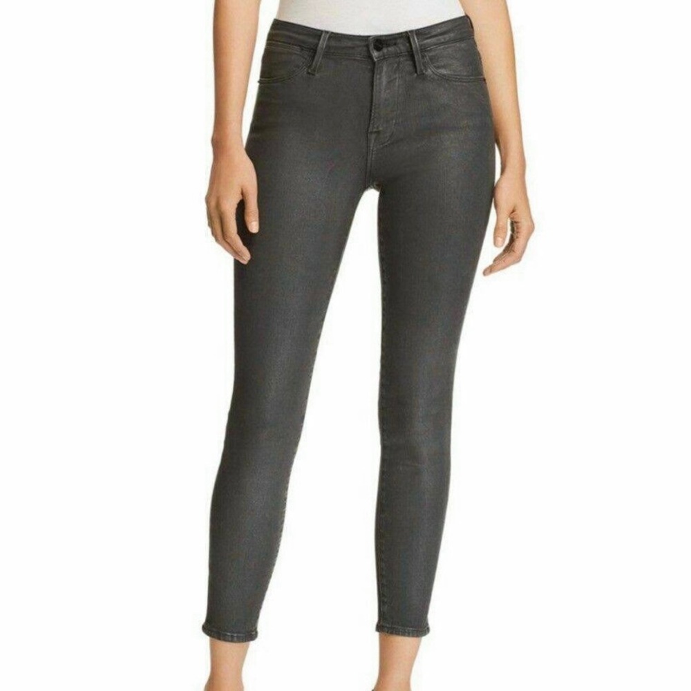 Frame Denim London Los Angeles Le High Skinny Stone Coated Pants